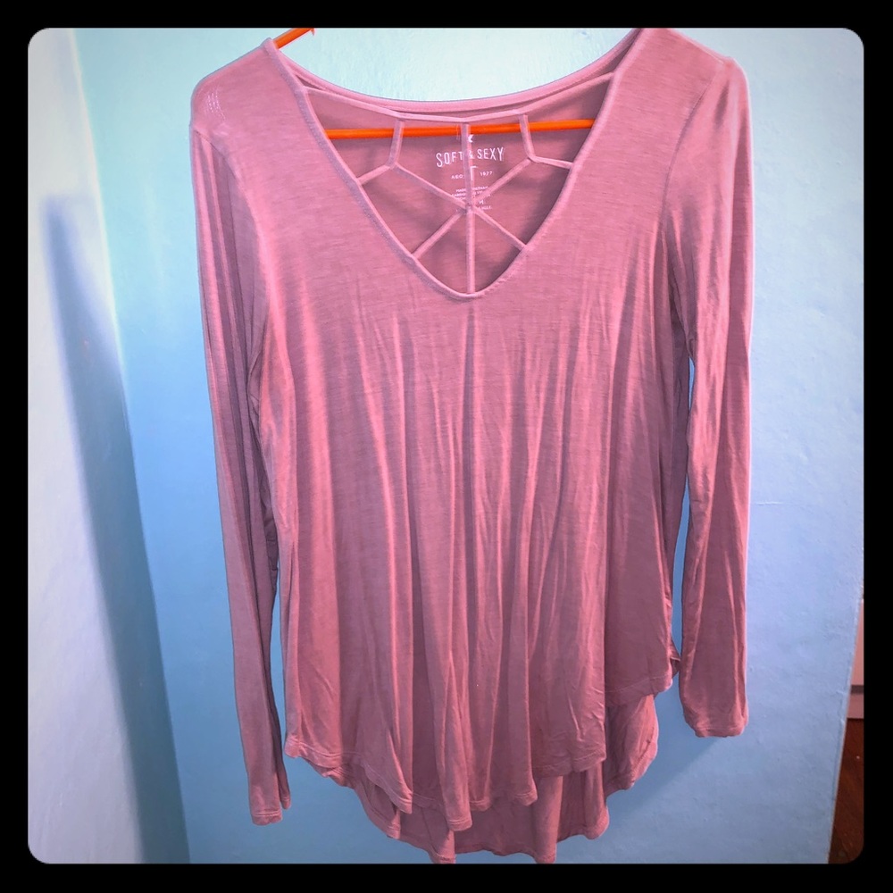 American Eagle Cutout Long Sleeve